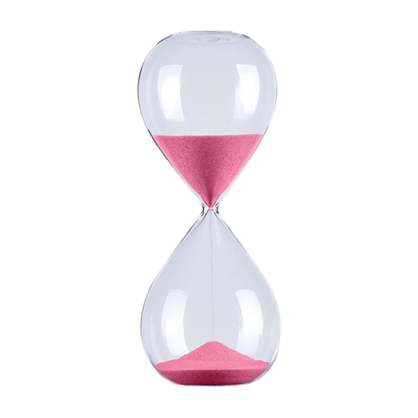 5/30/60 minuter Rund Sand Timer Personlighet Glas Timglas Ornament Nyhet Tidshanteringsverktyg Pink 30 Minutes