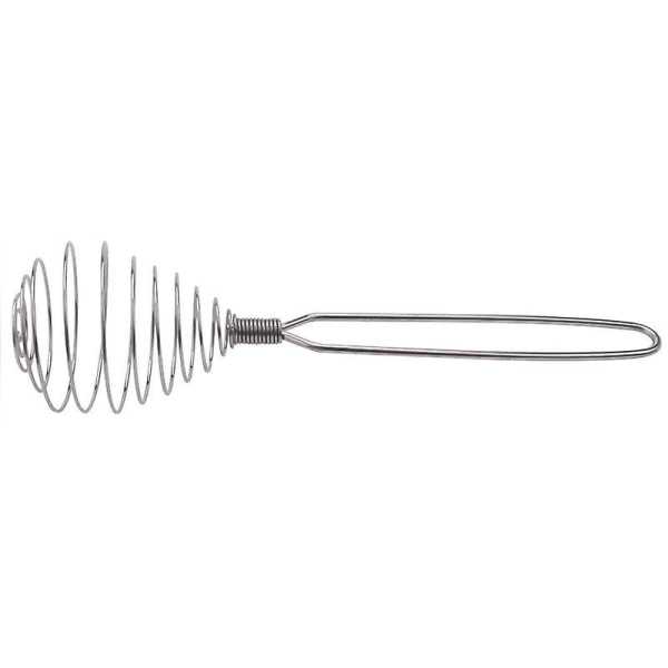 Spring Coil Wire Vispilä Käsisekoitin Blender Egg Beater ruostumattomasta teräksestä valmistettu työkalu Silver