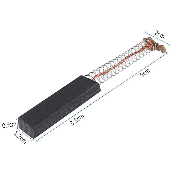 4 stk. kullbørster for vaskemaskin 154740 Kullbørster Motorkullbørster for vaskemaskin