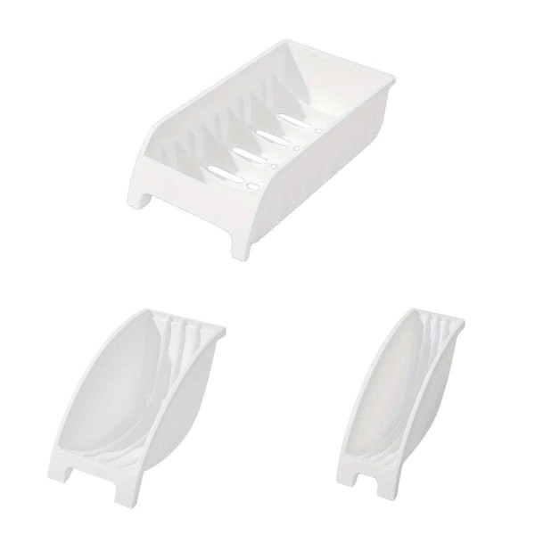 3 st Hem Skål Förvaringsskåp Inbyggd Bestick Diskställ Hylla Organizer Set