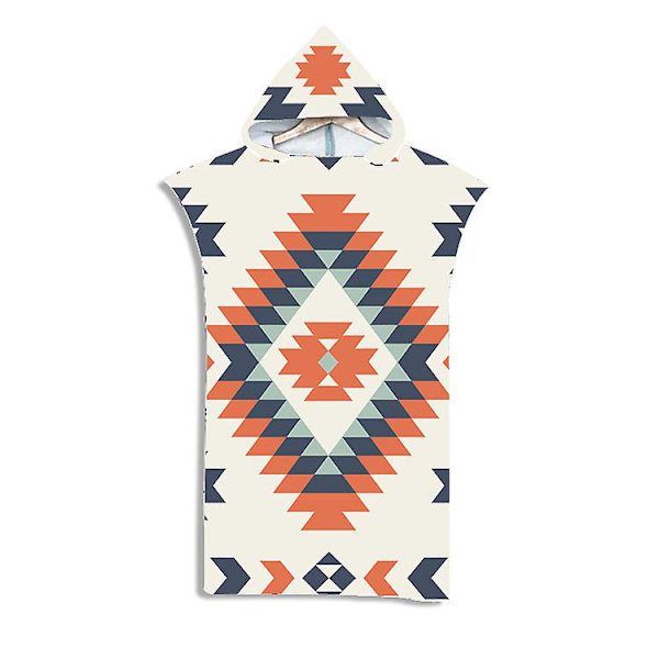 Voksen Hætte Badehåndklæde Mikrofiber Poncho Strandkåbe Poncho Strandkåbe Style 4
