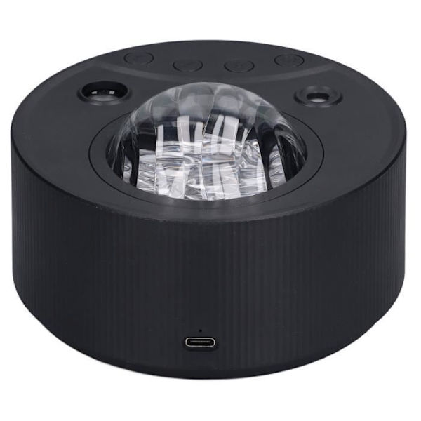 Cikonielf Projektorlys Stjerneprojektorlys USB Fargerik LED Projektorlampe med Musikk og Fjernkontroll for Hjem