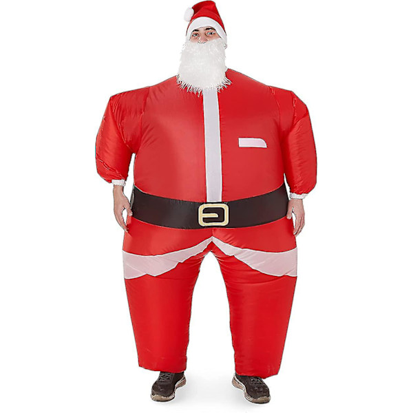 Oppustelig Julemandskostume Kompatibel Med Voksen Julekostume Fest - En Størrelse -ES