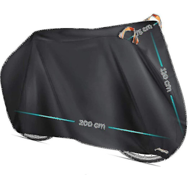 Cykelöverdrag för 2 cyklar, 190T nylon vattentätt cykelöverdrag damm- och regnskydd UV-skydd