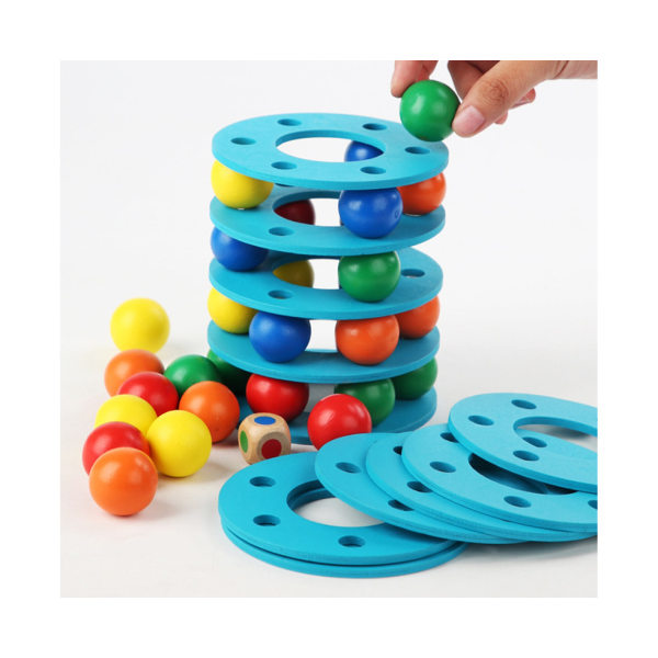 Rainbow Beads stapling Block Building leksak för dagis