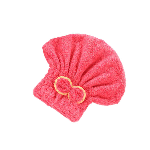 Hårtørkende håndkle 3 pakker, hurtigtørkende mikrofiber hårhåndkle, superabsorberende hårhåndkle-rød