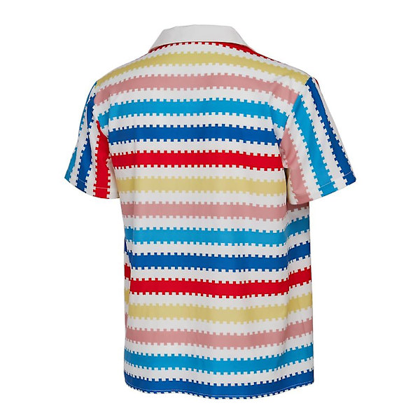 Barbie Ken-skjorte for menn med knapp og stripete cosplay-kostymeoverdeler Hawaii-skjorter med korte ermer 3XL