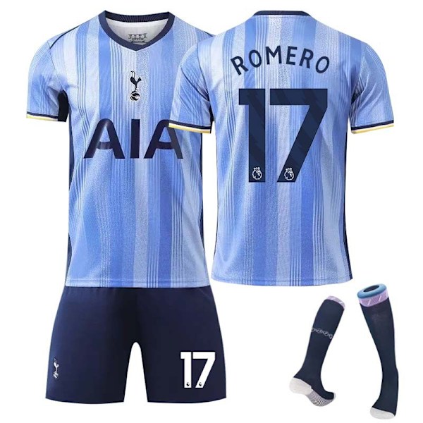 2425 Tottenham bortefotballdrakt Romero med sokker L(175-180cm)