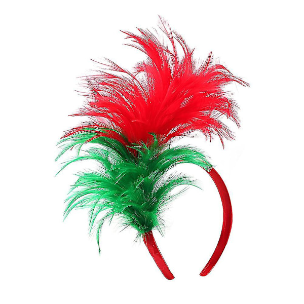 Mode Mardi Gras Hårband Enkelt Cosplay Hårband Multifunktionellt Festival Hårband För Kvinnor Green Red