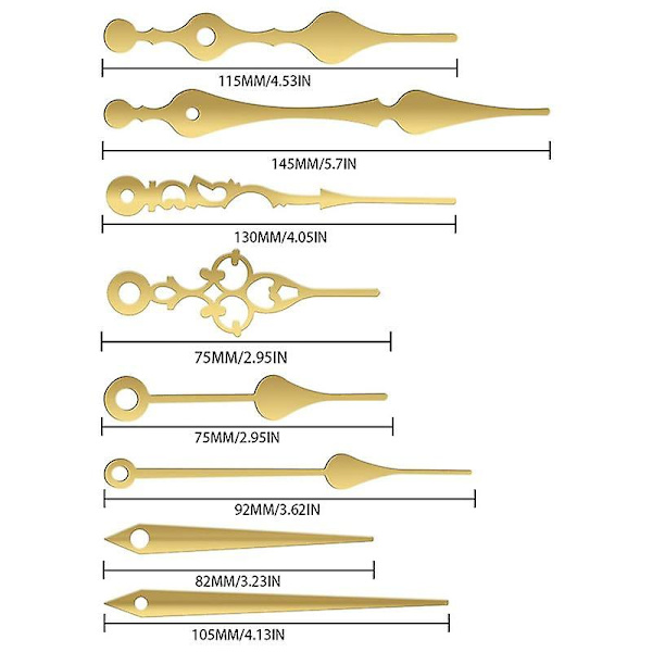 Seinälle Asennettava Hiljainen Penduli Kvartsikellon Liike, Penduli Kellon Mekanismin Osien Moottorin Vaihto DIY Blackgold