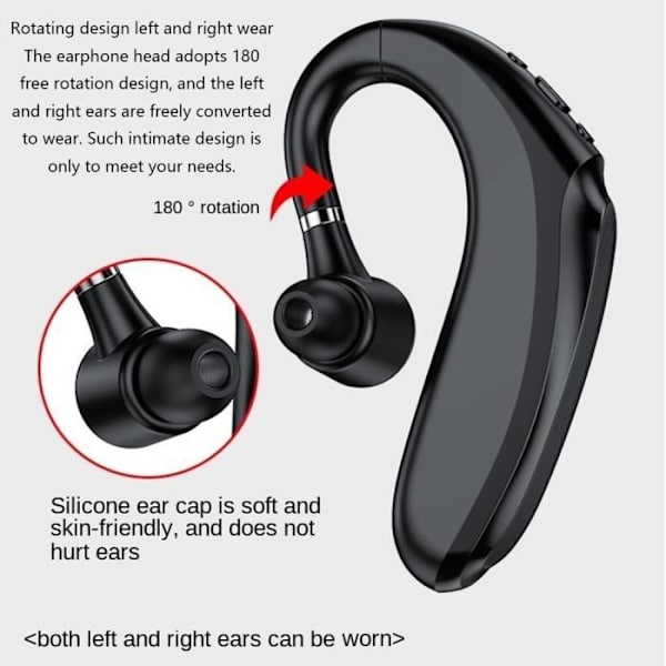 Bluetooth 5.0 Hovedtelefoner, HD 48 Timers Taletid Bluetooth Headset, Trådløse Støjreducerende Hovedtelefoner Fo[u4785]