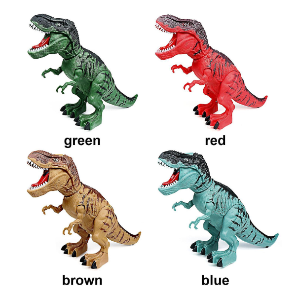 Simulerad djur T-rex leksak elektrisk burk lägger ägg Rör huvudet medan det gör brusande ljud dinosaurie leksaker red