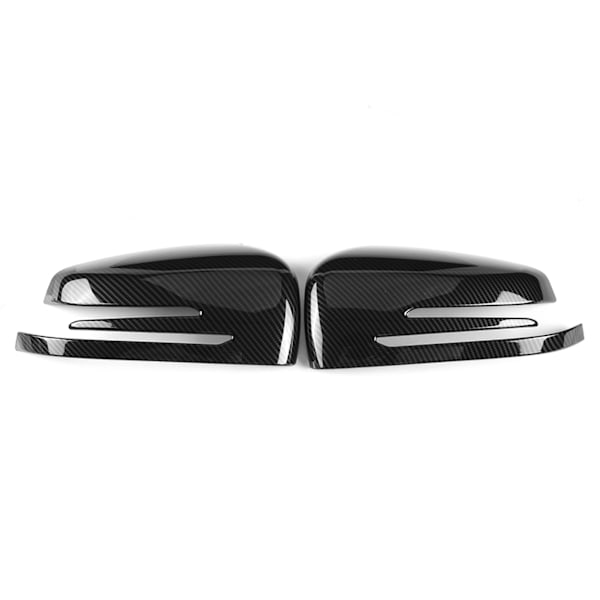 Kolfiber Sidospegelkåpa Trim för Benz A B C E GLA Klass W204 W212