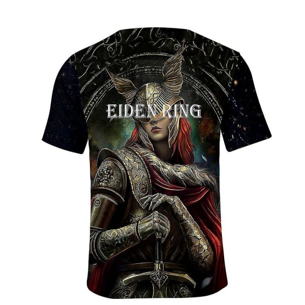 T-shirt med Elden Ring-tryck för kvinnor och män - Sommar, Casual A XL