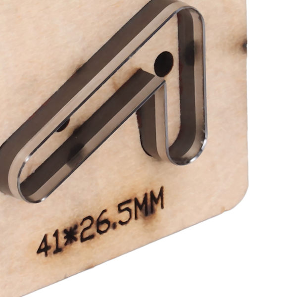 41x265mm Läderstansningsremsa Nummer 7 Form Stansningsform för DIY-hantverk Smyckestillverkning