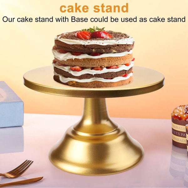 8 tuuman kakkuteline, kultainen kakkuteline iltapäiväteetä varten, kuppikakkuteline juhliin, syntymäpäivä Golden
