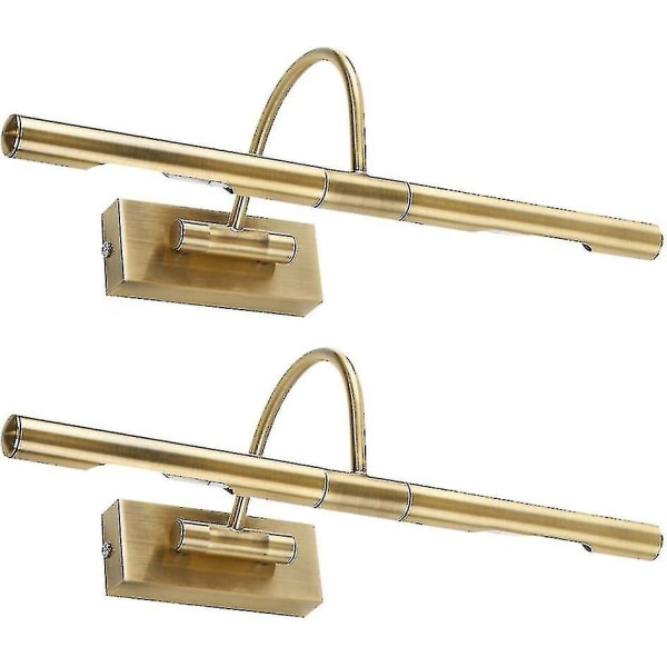 Par - Moderne justerbare antikke messing Twin Picture Wall Lights