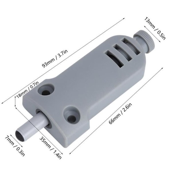 Skapspjeld 10stk Justerbar Silent Cabinet Door Buffer Silent Forsterket Spjeld -h