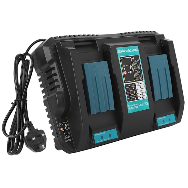 Kaksoisakkulaturi USB-liitännällä DC18RD, sopii Makita BL1830 Bl1430 14.4-18VUK-pistokkeelle 220-230V