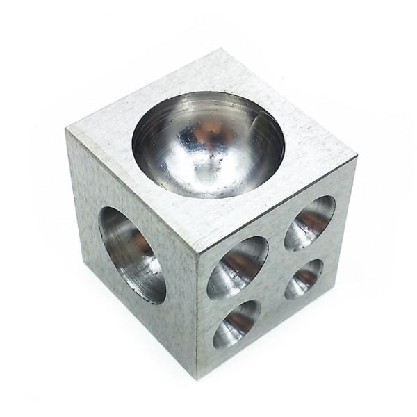Stål Dapping Doming Blok Smykkefremstilling Stål Dapping Cube Doming Punch