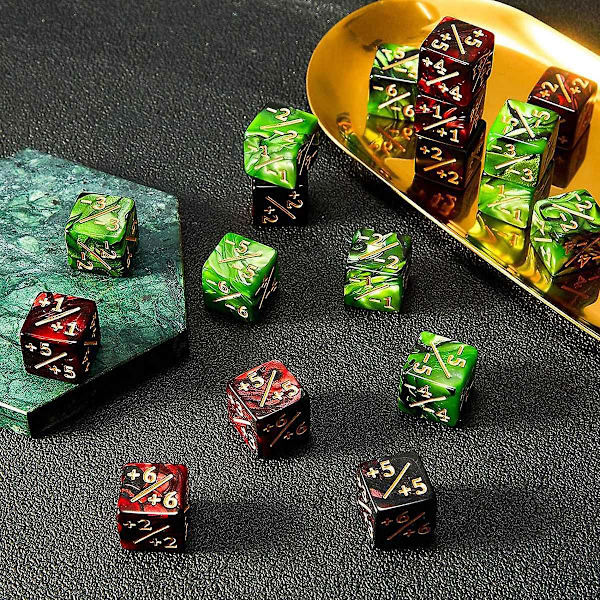 48 stycken Counters D6 Square Loyalty Counter kompatibel med ,,c
