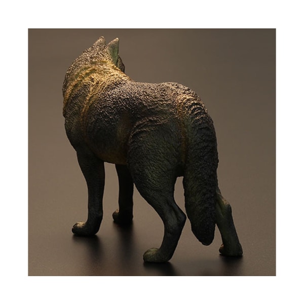 Hvit 20 cm Wolf Animal Model PVC Educational Statue