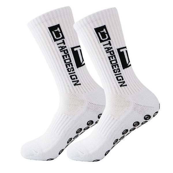 Tape Design Grip Socks - Suitable Compatible With Football, Basketball, Netball, Tennis -hg