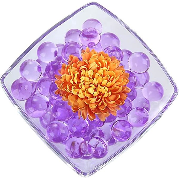 Flerfargede vannperler, 4000 stykker Vase Filler Perler Edelstener Dekor Purple 1pack