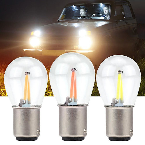 Bay15d 1157 12v LED Bilbroms Bakåtkörning Blinkerslampa Super Ljus Ljuskälla -HG Yellow