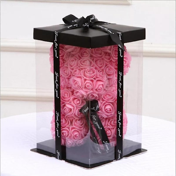 Valentinsdag gave 25cm Rose Bamse Fra Blomster Bjørn Med Blomster Rød Rose Bjørn Orange