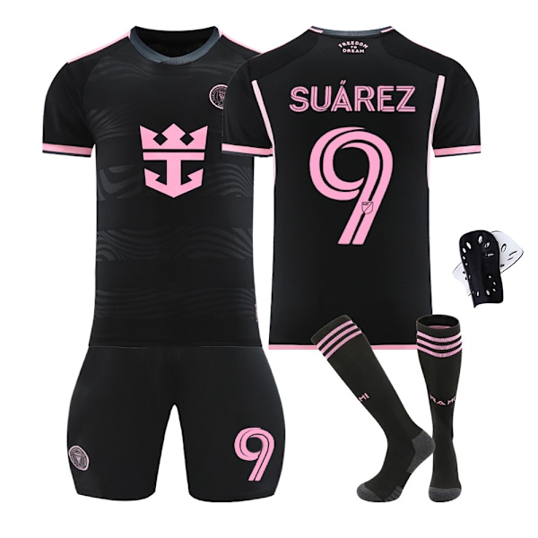 2425 Miami udebanetrøje Suarez trøje med sokker+Beskyttende udstyr S(165-170cm)