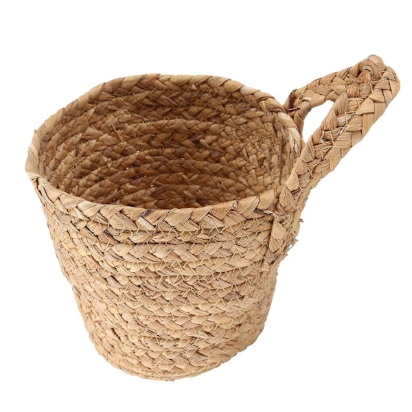 Vägghängande Rattan Korg Planter Inomhus Utomhus Hängande Rep Blomkruka Korg Dekoration, Hängande Flöde