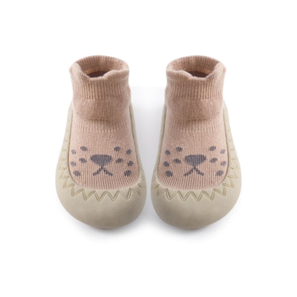 Baby toddler avojaloin lattiasukat Liukumattomat sisäkäyttöiset puuvillaiset pehmeät kengät hg style 20 21