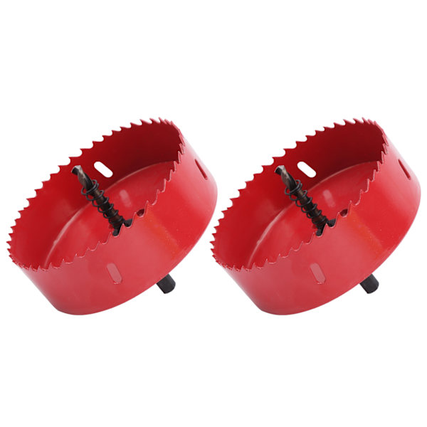 2 set BiMetal hålsågsborr set för aluminiumplatta PVC järnplåt hålöppning 120165mm(105mm )