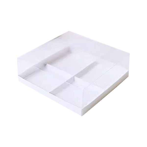 20 STK Små Kage Dessert Emballageæske Transparent Æske Donut Kageæske Mousse Vandbakkelser