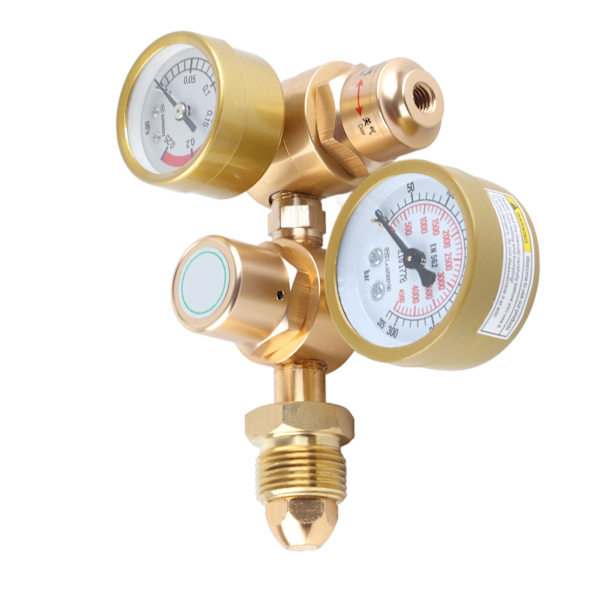 Gassveise regulator Argon CO2 måler TIG MIG Flowmeter 4500psi sylinder trykkreduksjonsventil 1/4in utløp 6.605GPM