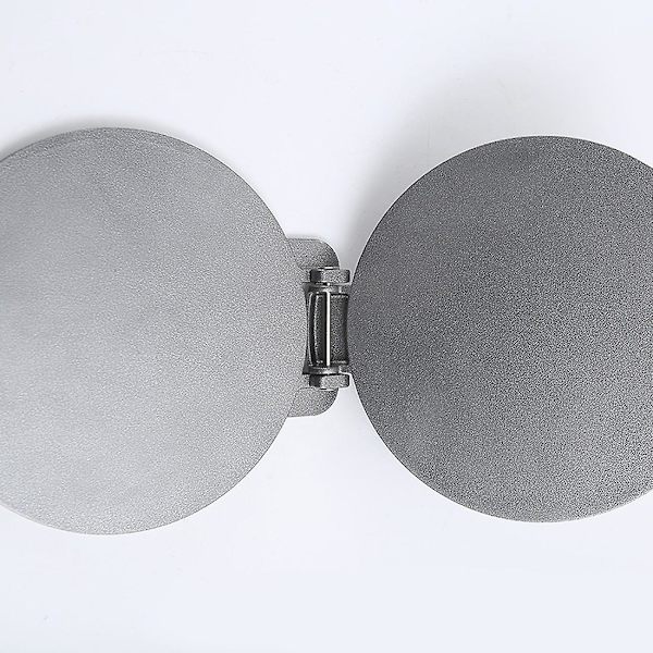 Tortilla-puristimen, 20 cm valurauta Tortilla-puristimen, tortilla-valmistaja rasvanpitävä leivonta, työkalu Tortilla, chapati, roti valmistukseen 1 kpl silver