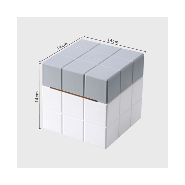 Creative Cube Tissue Box säilytyspaperilaatikon pehmopaperilaatikon cover - harmaa