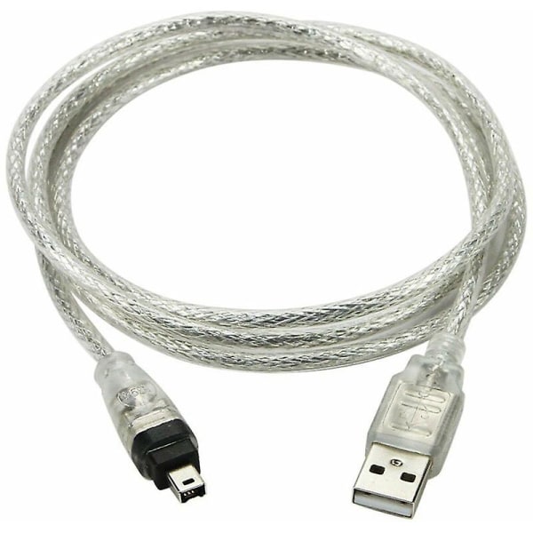 USB hane till firewire Ieee 1394 4 stift hane Ilink adapterkabel för Sony Dcr-trv75e Dv