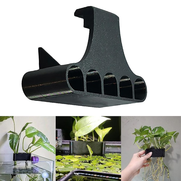 Akvarium Hængende Vandplanteholder Fisketank Planteholder Kompatibel Med Fisketank Planteavl Dekoration -ES Long Hook