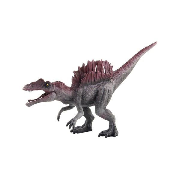 Svart Jurassic Spinosaurus Dinosaur PVC-modelldekor