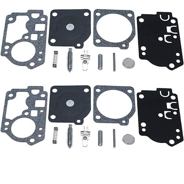 2 stk. Forgasser Carb Reparasjonssett Kompatibelt med Zama C1U-W49B Poulan FX26SCE SST25CE TRIMMER