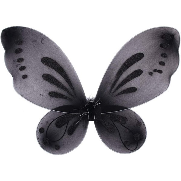 Fairy Butterfly Wings-kostyme - Halloween Angel Dress Up for barn (22,4" B x 18,5" L)