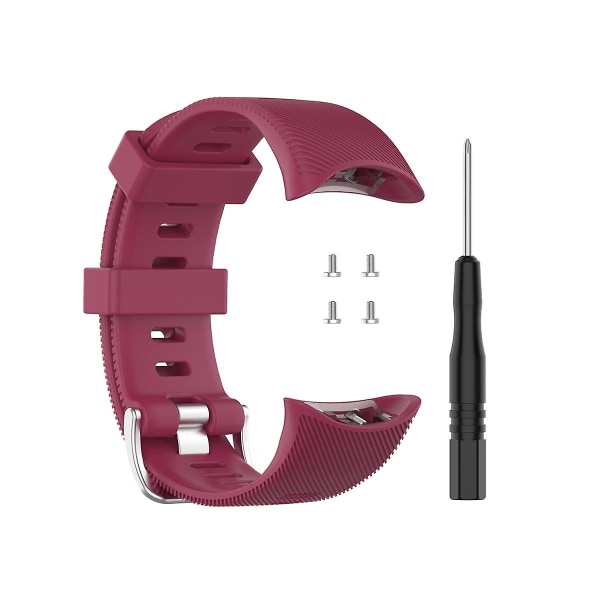 Udskiftningsurrem, kompatibel med Garmin-kompatibel Witherunner 45/45s Smart Watch-rem Silikone-urkasse, kompatibel med Garmin wine red strap
