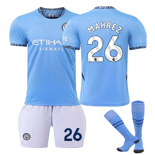 2425 Manchester City hjemmefotballdrakt MAHREZ Drakt med sokker S(165-170cm)