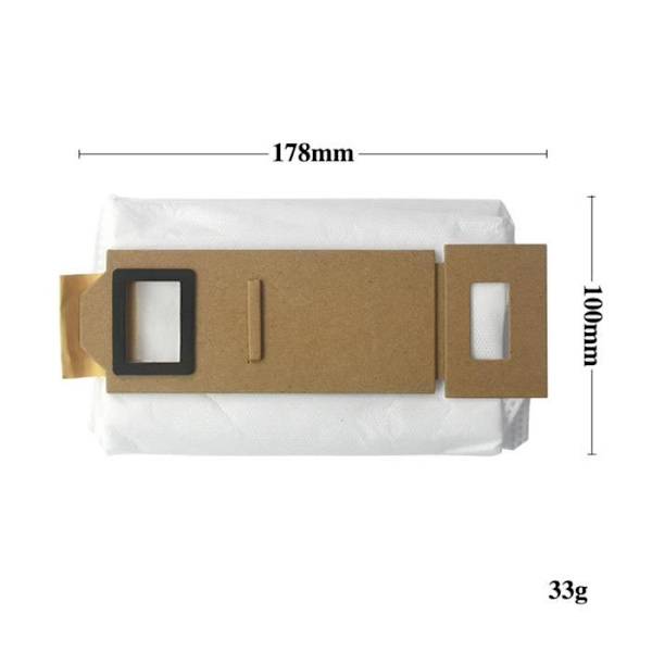 6st dammpåse kompatibel Roborock T7S /T7Plus /T7S Plus /S7 ersättningsreservdel för dammuppsamlare