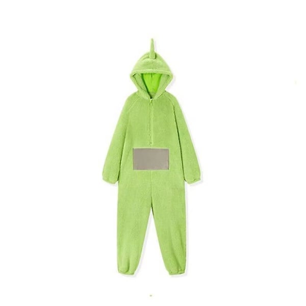 Anime Teletubbies Kostym Vuxen jul Pyjamas Pyjamas Sovkläder Jumpsuit Es Green L