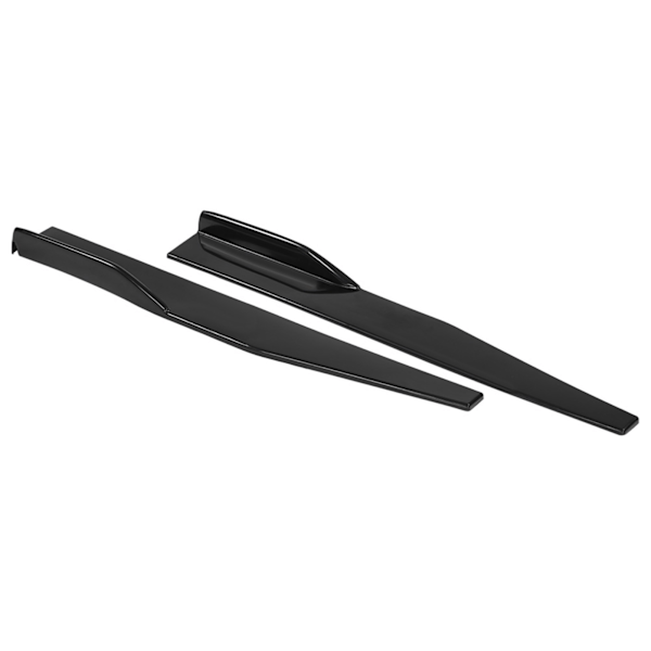 Par universellt bil sidokjolsöverdrag trim rocker splitters vinge vingar anti-scratch (lång)