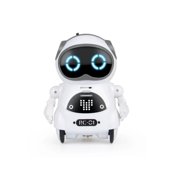 White Pocket RC Robot - taler, interaktivt, synger, danser, fortæller