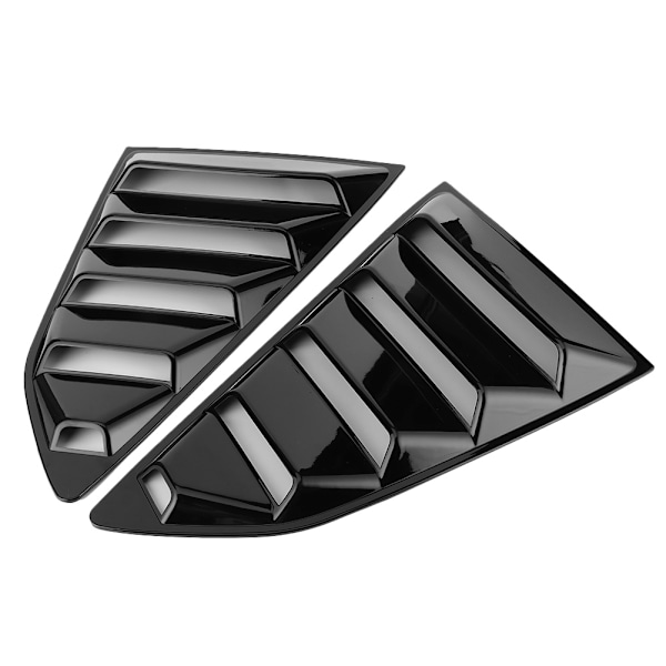 Blank svart bilfönster jalusier sidoluftsventilationskåpa passar för Chevy Camaro 2016–2020